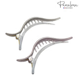 Parcelona French Flamingo Large Beak Salon Side In Alligator Beak Hair clip