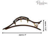 Parcelona French Large Spacer Shell Hair Clip Side Slider Jaw Claw Clip
