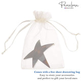 Parcelona French Star Large Shell Brown Celluloid Strong Grip Hair Clip Barrette