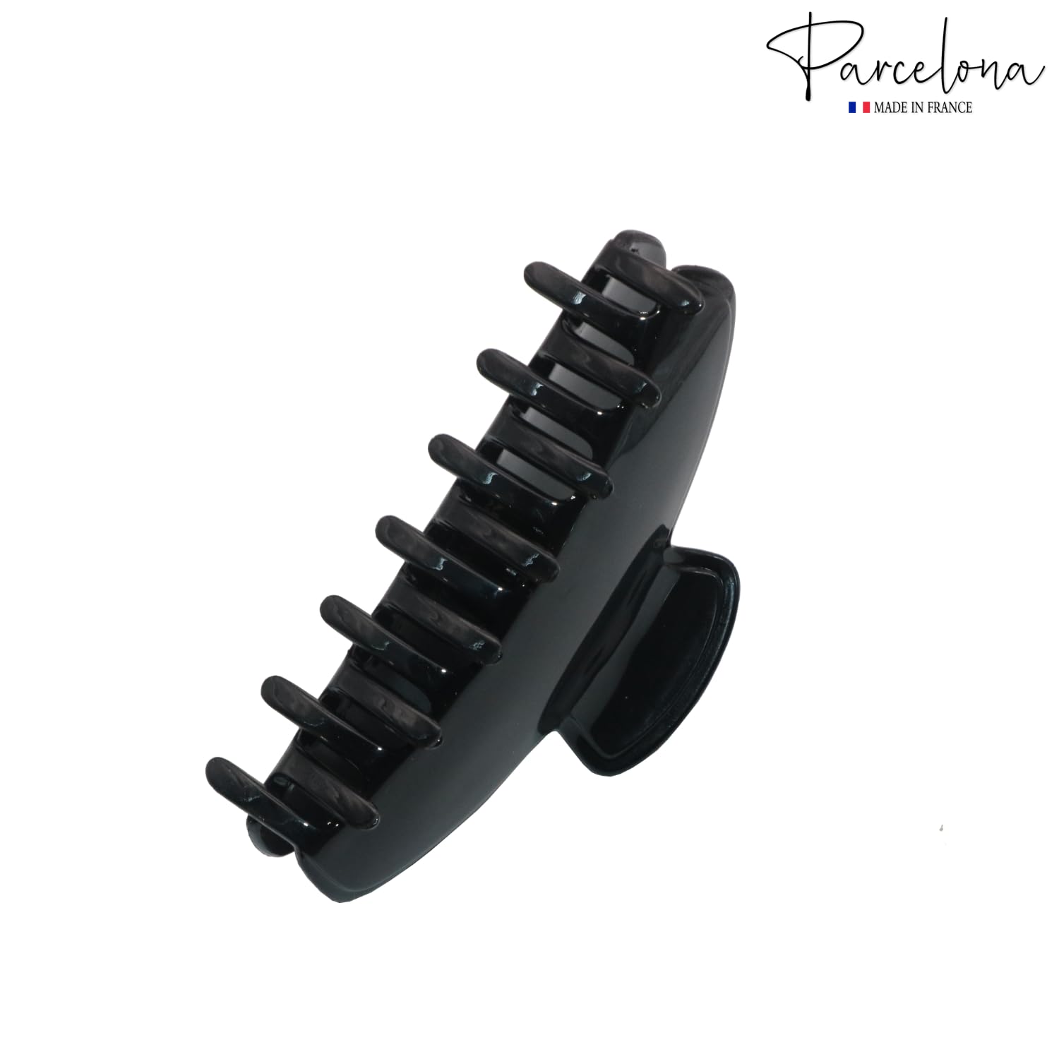 Parcelona French Basic Medium 3 1/2" Cellulose Tight Spring Hair Claw for Women