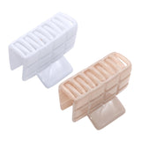 Parcelona French Checkered Small Celluloid Jaw Hair Claw Clamps for Women(2 Pcs)