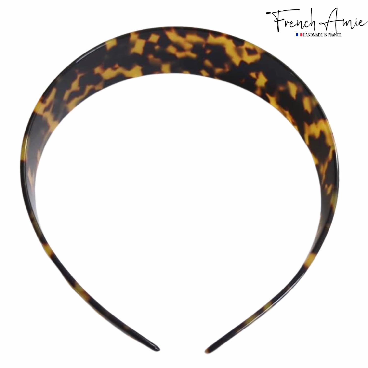 French Amie Ultracomfort Wide 1 1/4" Cellulose Handmade French Hair Headband