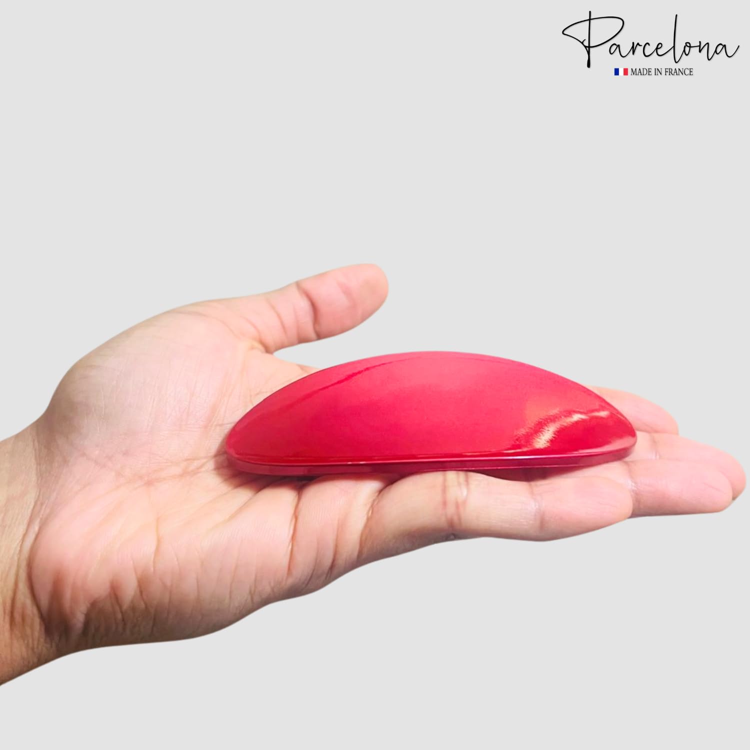 Parcelona French Oval Large 4" Cellulose Automatic Hair Barrette for Women