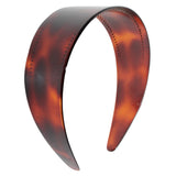 Parcelona French 2” Wide with Teeth Cellulose Celluloid Hair Headband for Women