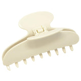 French Amie Thin Oval Large 4 1/4” Handmade Celluloid Jaw Hair Claw for Women
