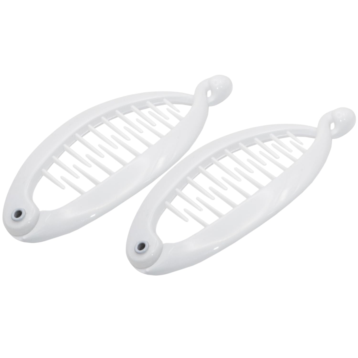 Parcelona French Effortless Mini Small Celluloid Banana Hair Clips(2 Pcs)