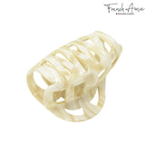 French Amie Hump Small 2 3/4" Celluloid Handmade Jaw Hair Claw Clip