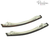 Parcelona French Long and Thin Large Celluloid Hair Barrette for Women and Girls