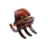 Parcelona French Classic Large Pony Celluloid Jaw Hair Claw for Women and Girls