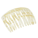 French Amie Fab 13 Teeth Medium Handmade Celluloid Side Hair Comb for Women