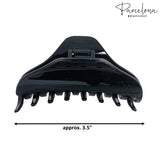 Parcelona French Boss Thin 3 1/2" Medium Celluloid Jaw Hair Claw for Women