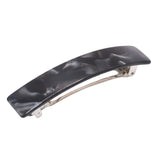 French Amie Oblong 3 1/2" Celluloid Handmade Automatic Hair Barrette for Women