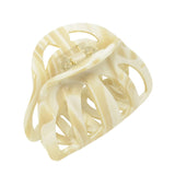 French Amie Hump Small 2 3/4" Celluloid Handmade Jaw Hair Claw Clip