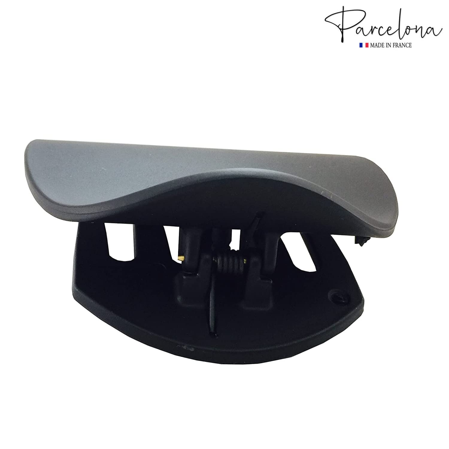 Parcelona French Onde Small 2 3/4" Cellulose Side Slide in Hair Claw for Women