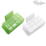 Parcelona French Checkered Small Celluloid Jaw Hair Claw Clamps for Women(2 Pcs)