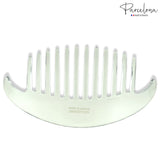 Parcelona French Alice Large Celluloid 12 Teeth Side Hair Combs for Women 2 Pcs