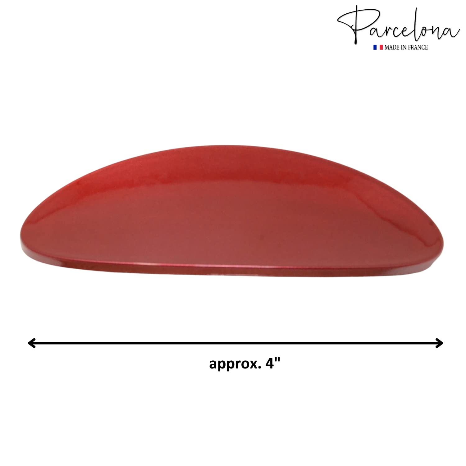 Parcelona French Oval Large 4" Cellulose Automatic Hair Barrette for Women