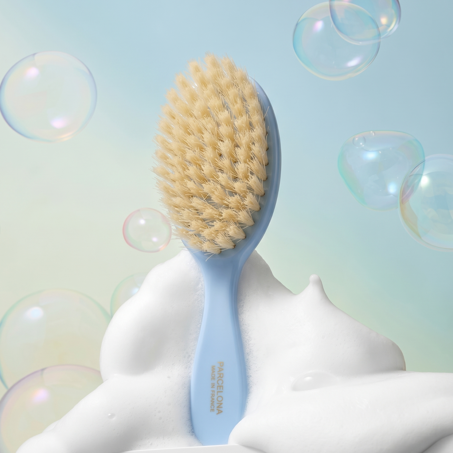 Parcelona French Grooming Combo 6” Cellulose Baby Brush and Comb for Toddlers