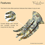 French Amie Pelican Small Cellulose Handmade No Slip Grip Hair Claw for Women