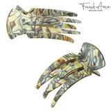 French Amie Pelican Small Cellulose Handmade No Slip Grip Hair Claw for Women