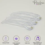 Parcelona French Mystic Large 3" Celluloid Chignon U Shaped Hair Pins(Set of 3)