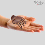 Parcelona French Wide Paw Medium Celluloid Side Slide Yoga Hair Claw for Women