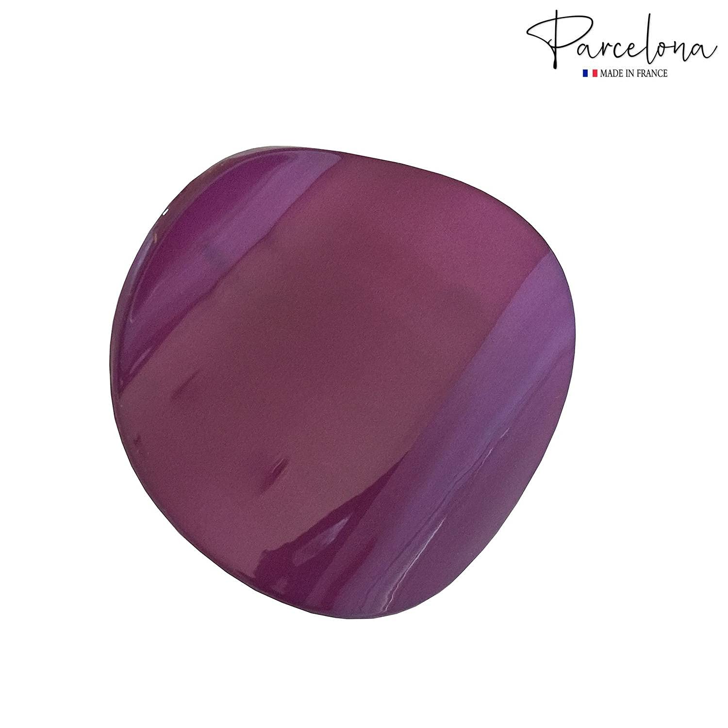 Parcelona French Onde Small 2 3/4" Cellulose Side Slide in Hair Claw for Women