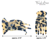 French Amie Pelican Small Cellulose Handmade No Slip Grip Hair Claw for Women