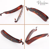 Parcelona France Medium Crystal Shell Ponytail Holder Banana Hair Clip
