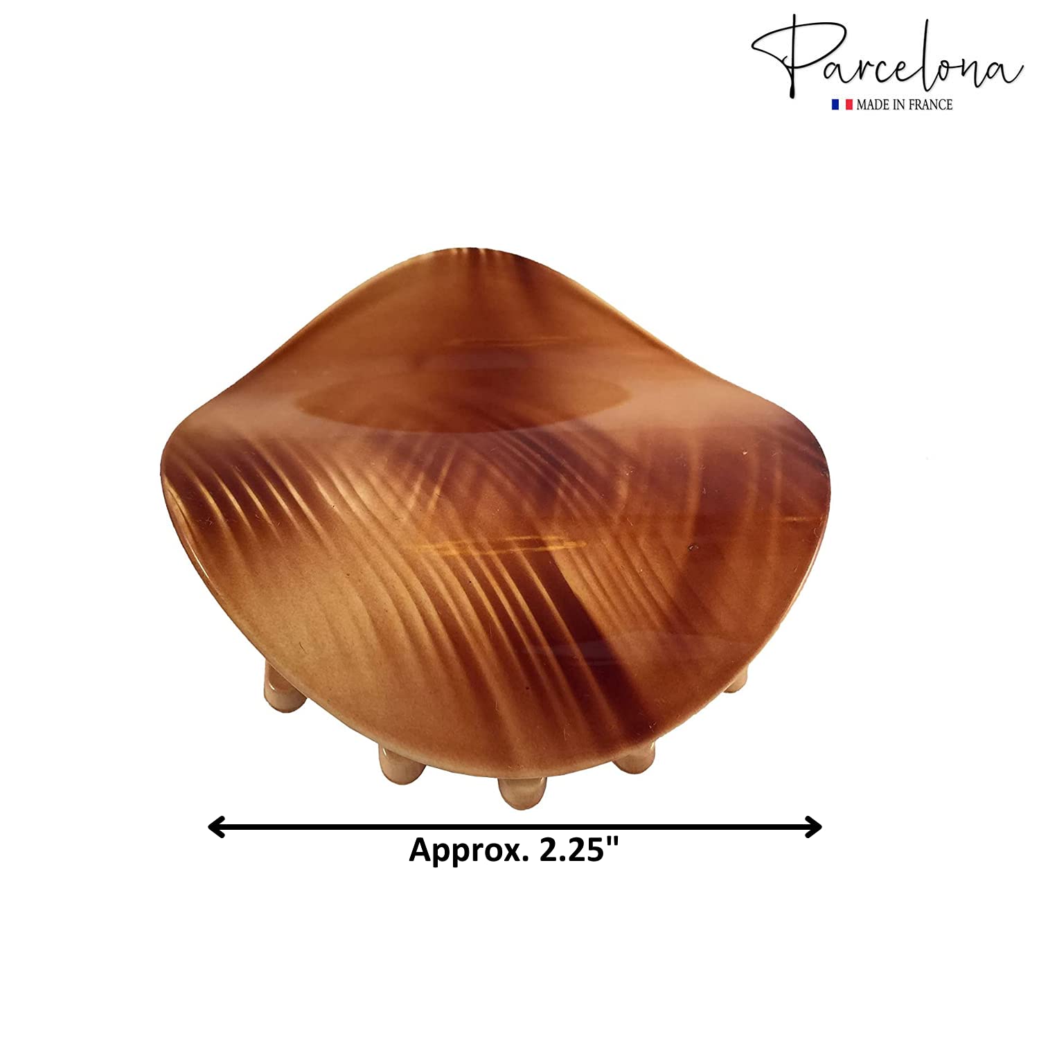 Parcelona French Onde Small 2 3/4" Cellulose Side Slide in Hair Claw for Women