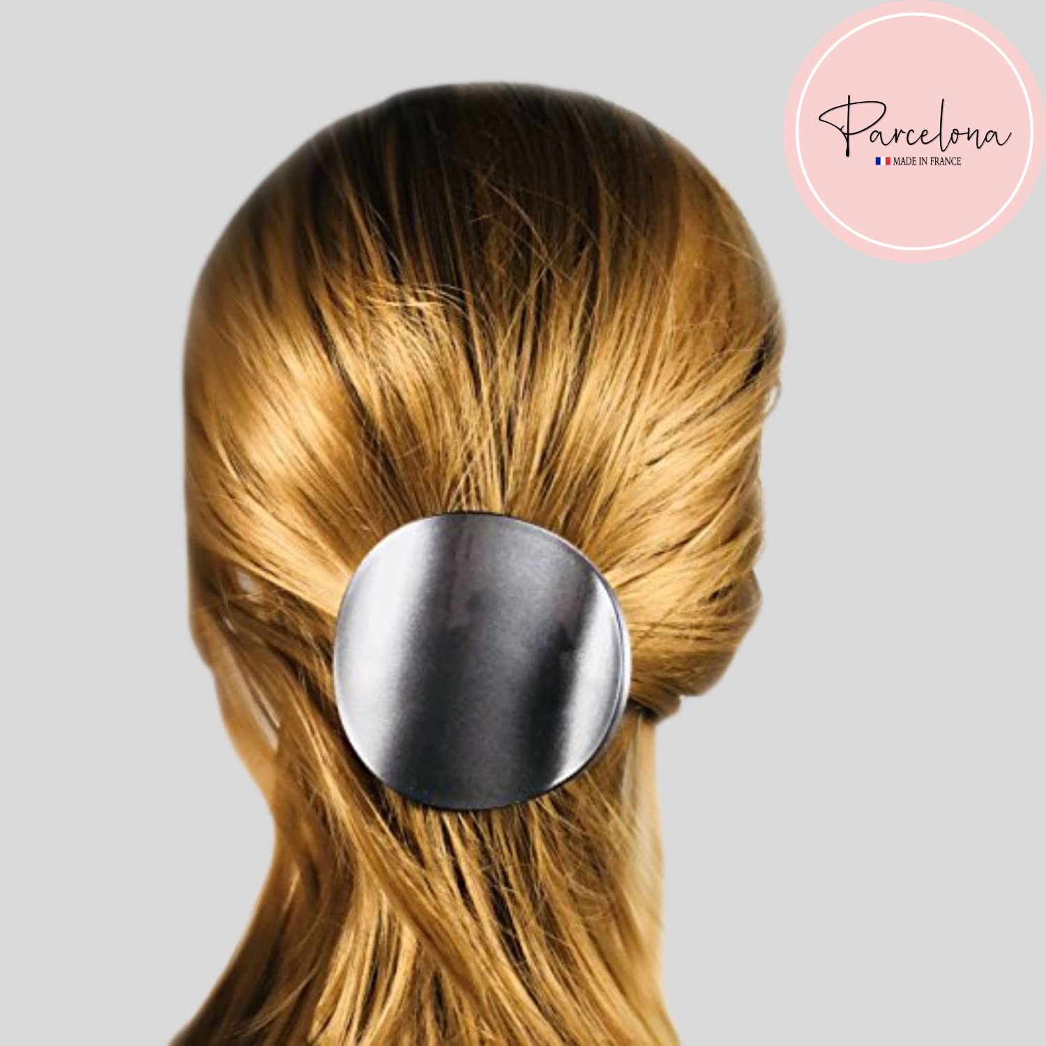 Parcelona French Onde Small 2 3/4" Cellulose Side Slide in Hair Claw for Women