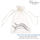 Parcelona French Flamingo Large Beak Salon Side In Alligator Beak Hair clip