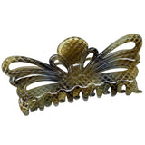 Parcelona French Tropical Butterfly Python Finish Extra Large Hair Claw Clip