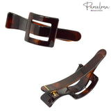 Parcelona French Large Spacer Shell Hair Clip Side Slider Jaw Claw Clip