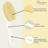 Parcelona French Grooming Combo 6” Celluloid Baby Brush and Comb for Toddlers