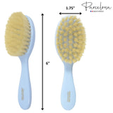 Parcelona French Grooming Combo 6” Celluloid Baby Brush and Comb for Toddlers