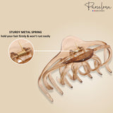 Parcelona French Dendrite Medium Celluloid Jaw Hair Claw for Women and Girls