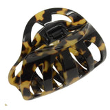 French Amie Hump Small 2 3/4" Celluloid Handmade Jaw Hair Claw Clip