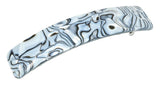 French Amie Long Rectangle Handmade Large Hair Barrette Clip for Women N Girls