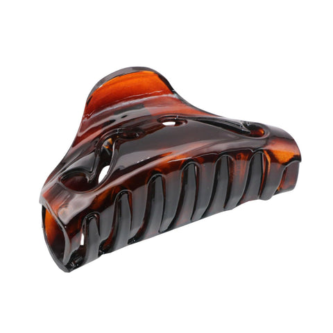 Parcelona French Junco Medium Tortoise Shell Celluloid Jaw Hair Claw for Women