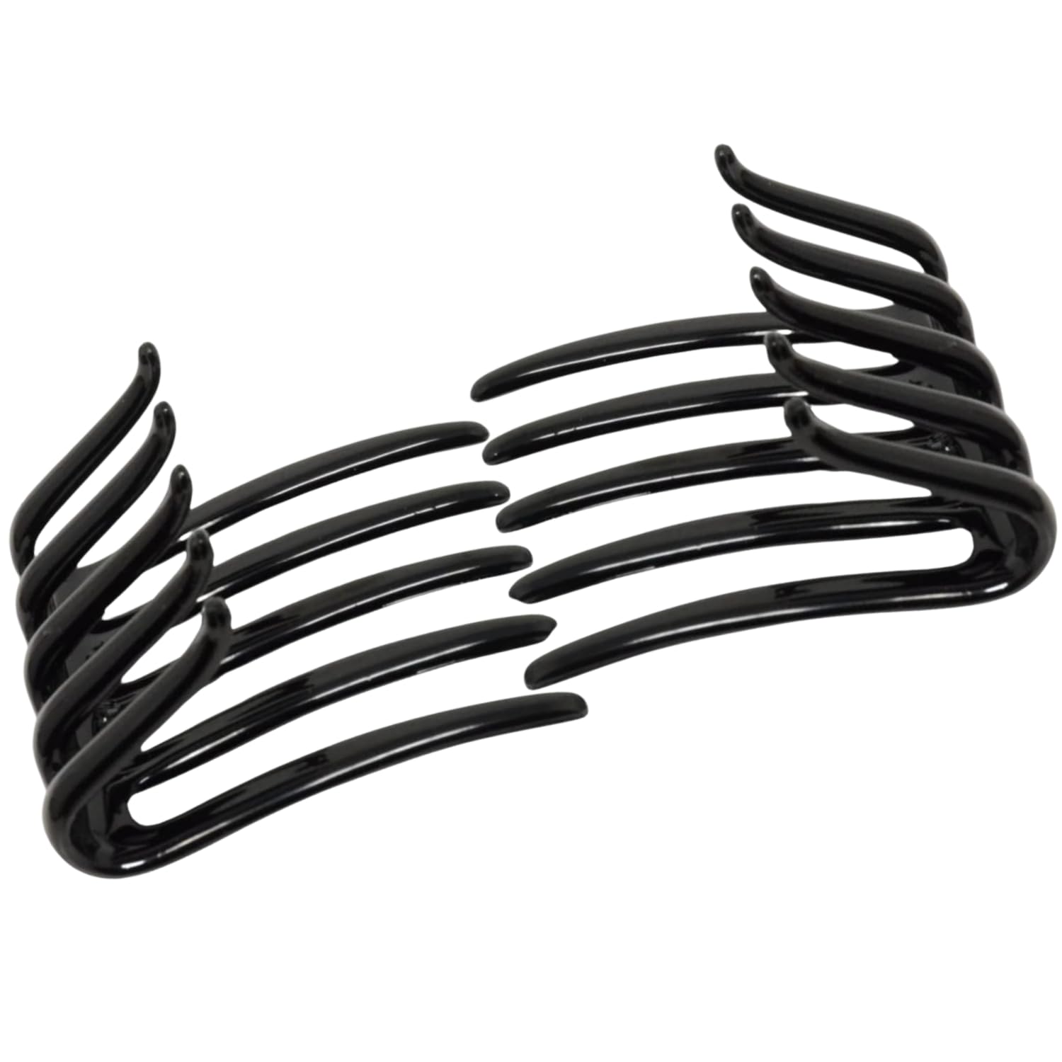 Parcelona French Crab Interlocking Medium Cellulose Hair Side Comb for Women