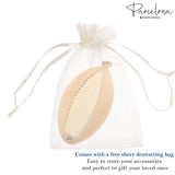 Parcelona French Fat Oval Crystal Brown Large 5" Celluloid Fishtail Hair Banana