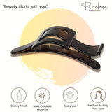 Parcelona French Large Spacer Shell Hair Clip Side Slider Jaw Claw Clip