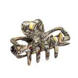French Amie Classic Butterfly 3" Handmade Cellulose Interlocking Teeth Hair Claw