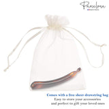 Parcelona French Large 5 1/2" Celluloid Banana Hair Clip for Women and Girls