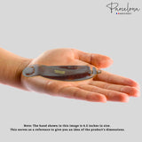 Parcelona French Sleek Celluloid Tortoise Shell Metal Free Hair Clip Barrette