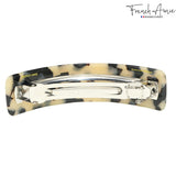 French Amie Curved Large 3 ¾” Handmade Celluloid Volume Hair Barrette for Women