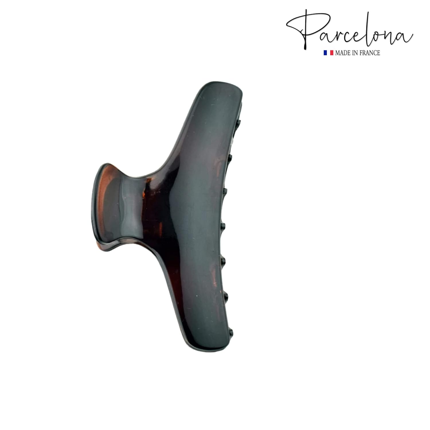 Parcelona French Flat Salon Small Jaw Hair Claw Clip in Tortoise Color