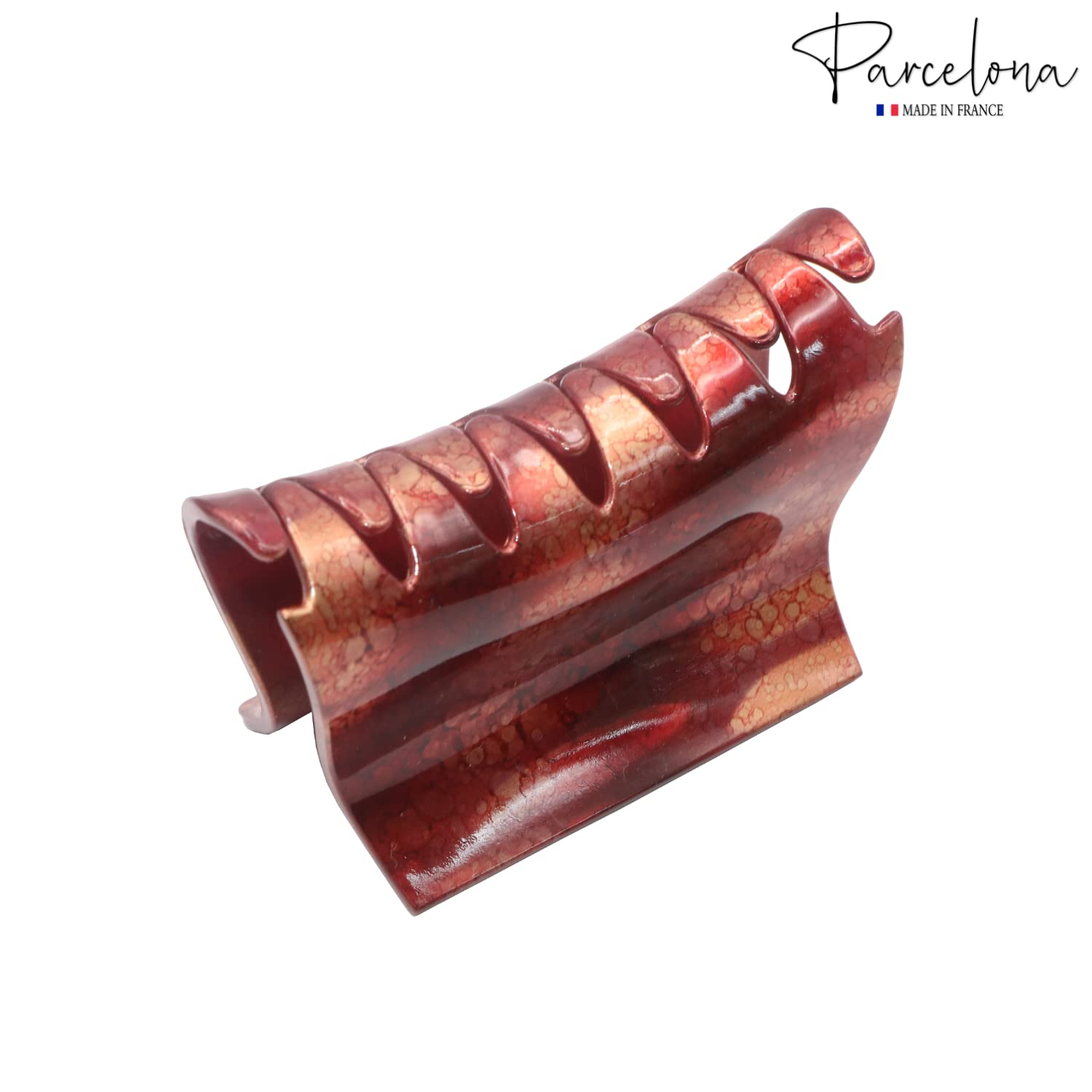 Parcelona French Slide 3" Medium Cellulose Jaw Hair Claw for Women and Girls