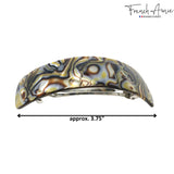 French Amie Curved Large 3 ¾” Handmade Celluloid Volume Hair Barrette for Women